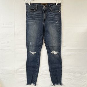 Joes Jeans Womens 30 High Rise Skinny Ankle Jeans Raw Hem Comfort Stretch